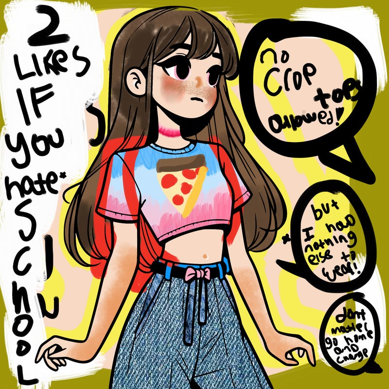 girl in a cute crop top