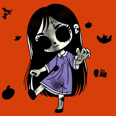 creepy girl