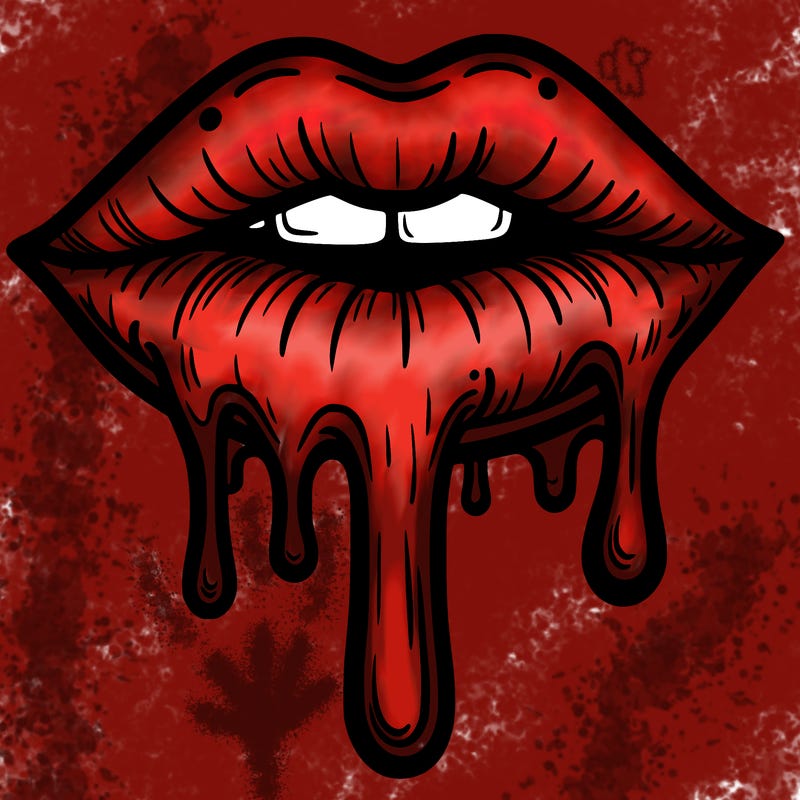 dripping lips