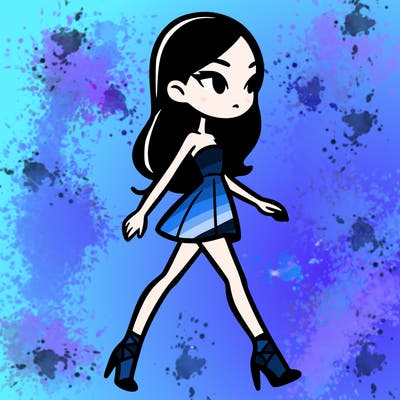 super model on runway