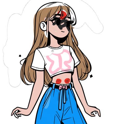 girl in a cute crop top