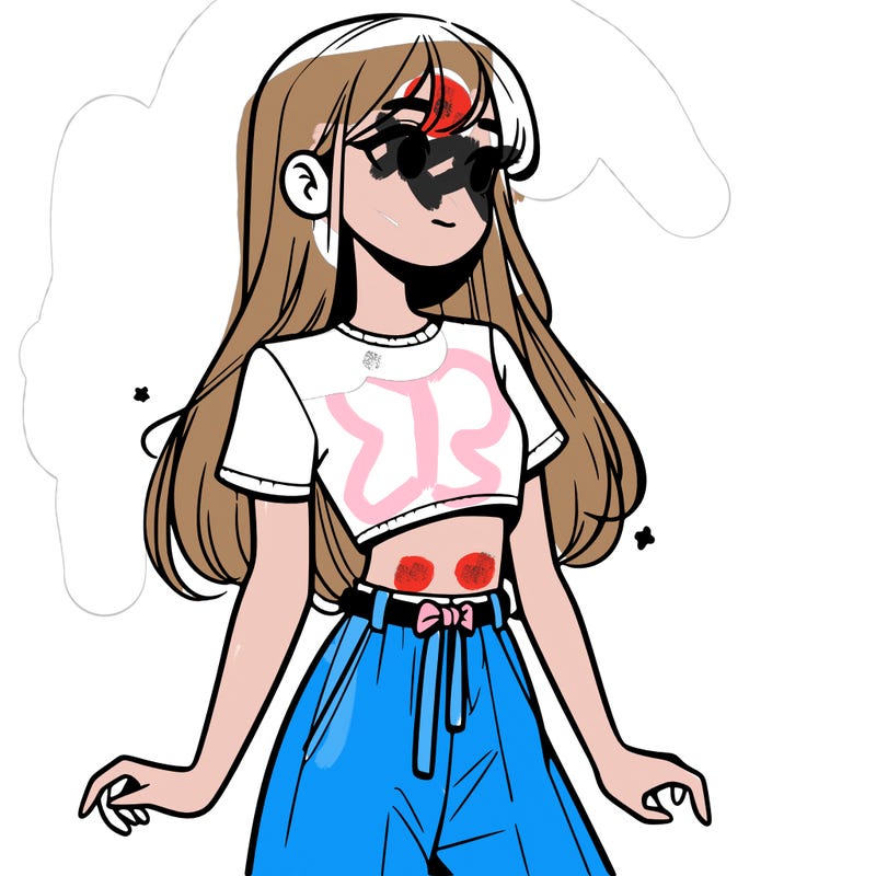 girl in a cute crop top