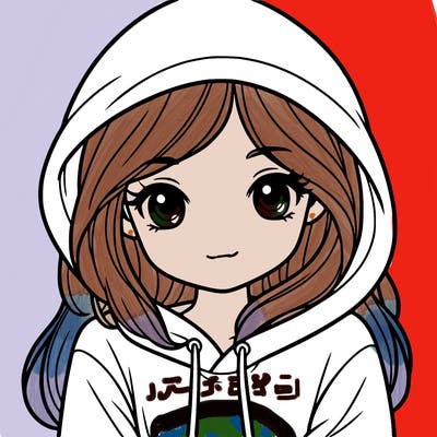 girl with hoodie