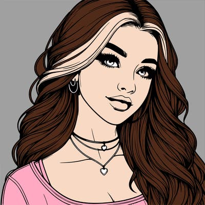 detailed realistic girl