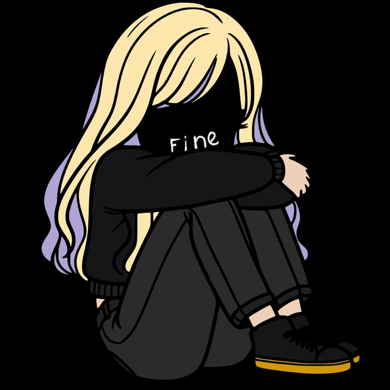 a girl  after a breakup