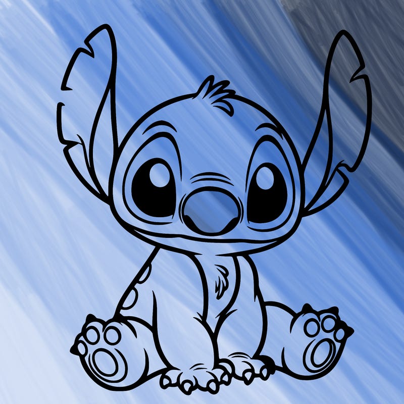 a picture of stitch cute