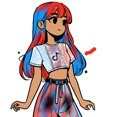 girl in a cute crop top