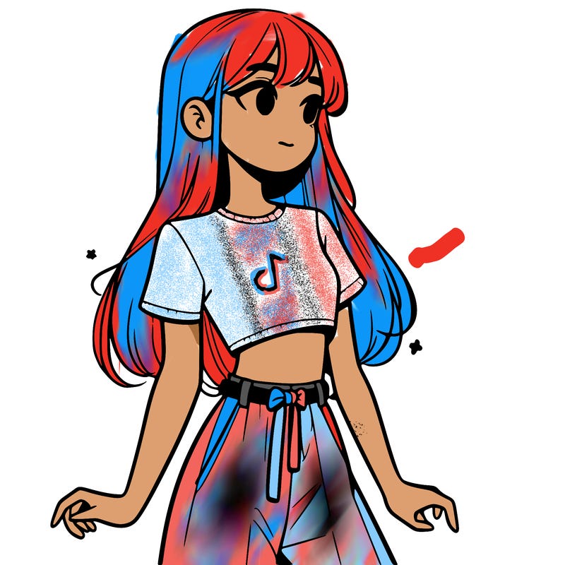 girl in a cute crop top