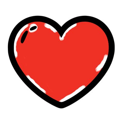 a blank heart