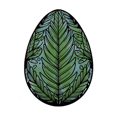 a detailed and realistic easter egg