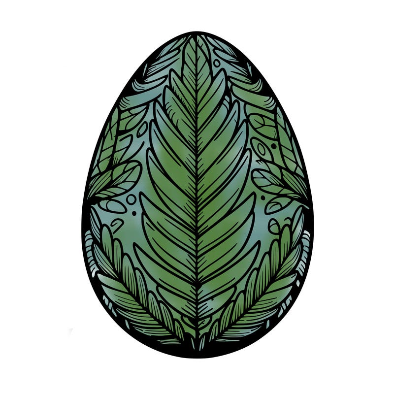 a detailed and realistic easter egg