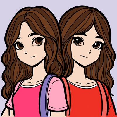 two girl