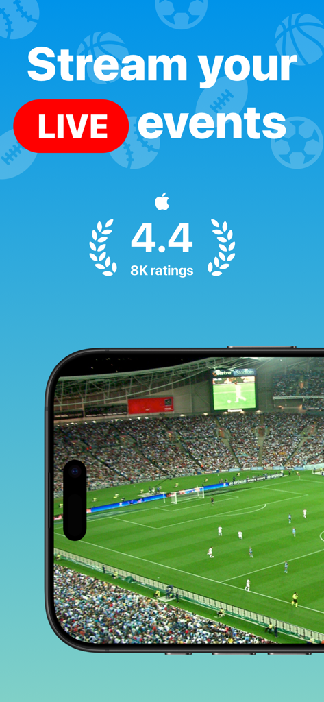 Channels Pro - IPTV Player - iPhone screen displaying a live soccer match on the Channels Pro IPTV Player app.