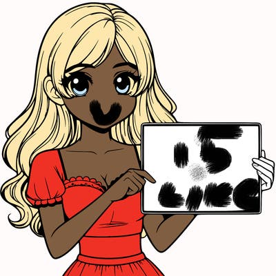 realistic pretty girl holding blank sign