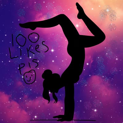 a woman doing a handstand