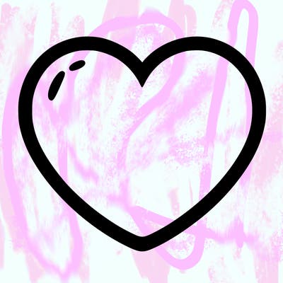a blank heart