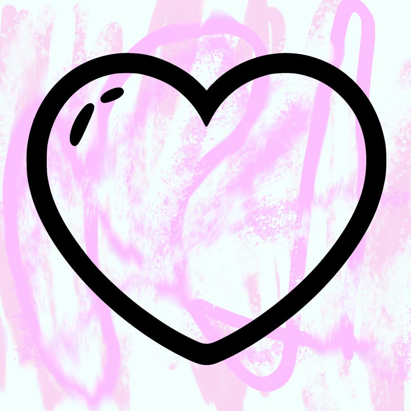 a blank heart