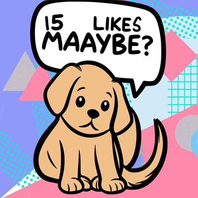 a puppy that says 5 like maybe