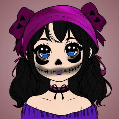 realistic girl halloween