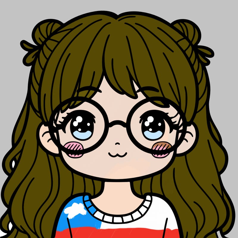 girl with glasses