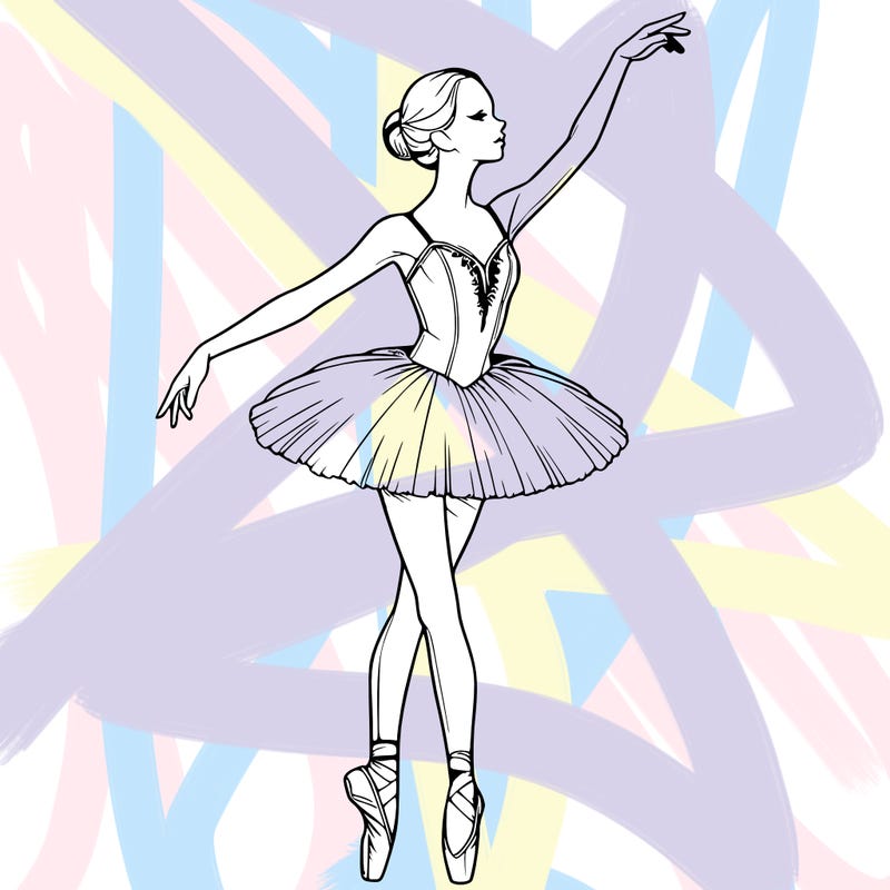 realistic ballerina