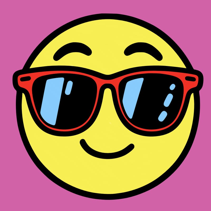 emoji with sunglasses