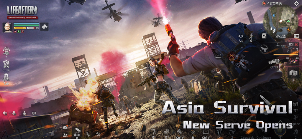 Survivors engaging in an action-packed battle in the open world of LifeAfter