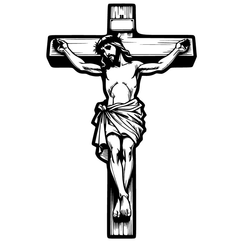 realistic jesus on the cross