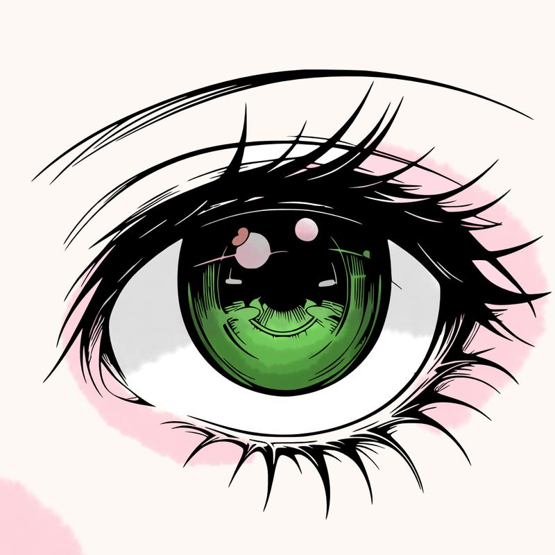 realistic anime eye fenale anime eye