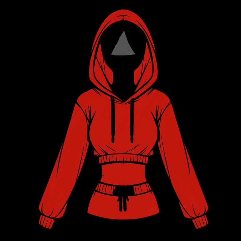 female hoodie. no body
