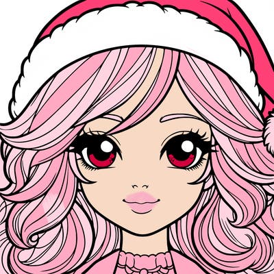 realistic christmas girl