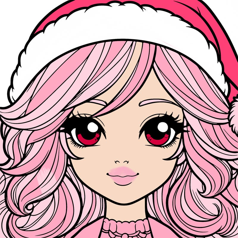 realistic christmas girl