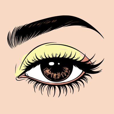 eye closed realistic