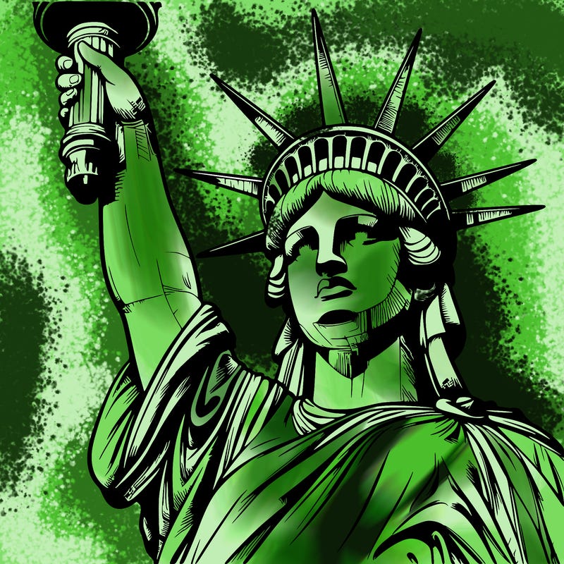 realistic statue of liberty