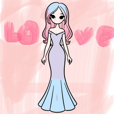 girl in long fitted dress