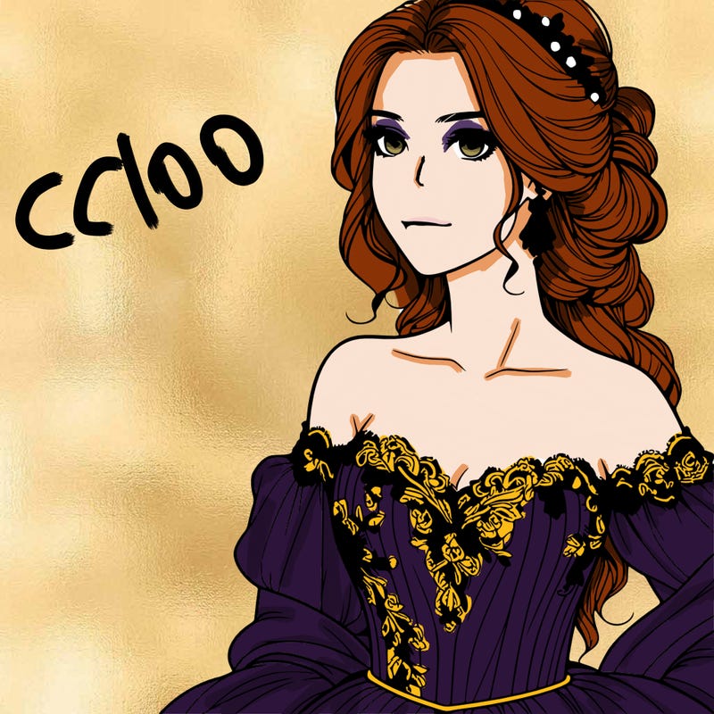 beautiful realistic lady in a gown