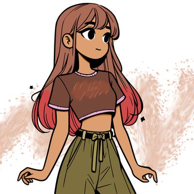 girl in a cute crop top