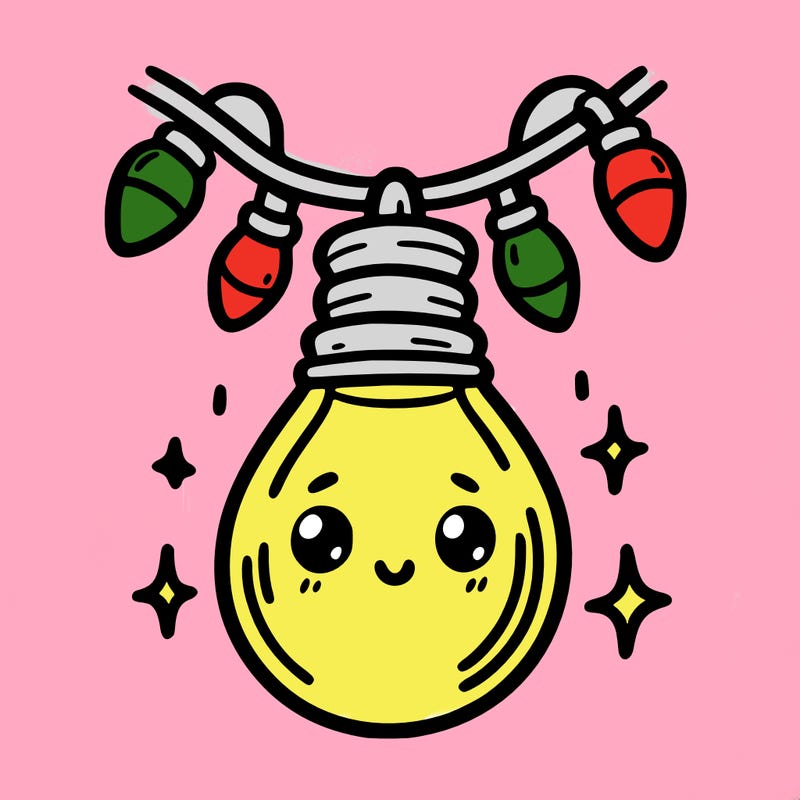 small bulb of a garland