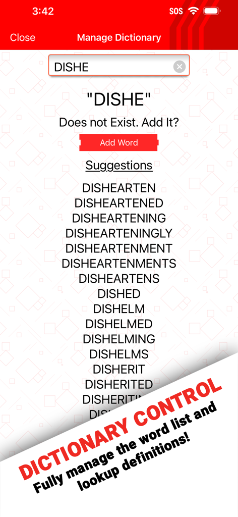 Snap Cheats for Wordfeud Cheat - Interface for managing the word dictionary and looking up word definitions in Snap Cheats