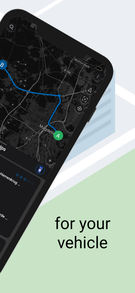 Forguard - Security app - Forguard app showing real-time vehicle route tracking on a map