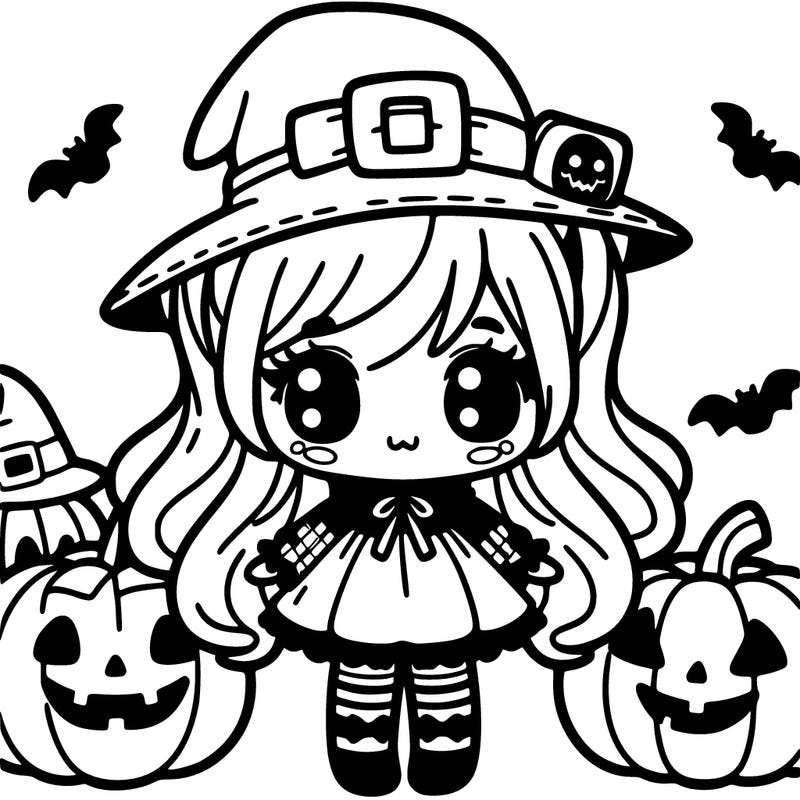 cute halloween girl