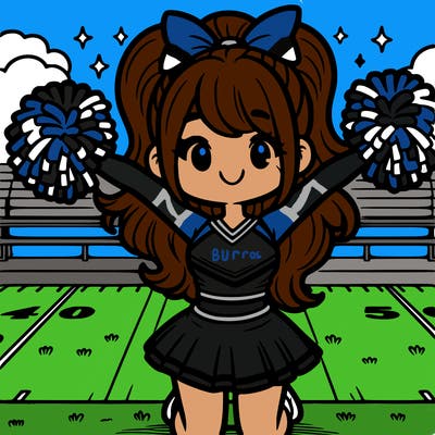 cheerleader on field