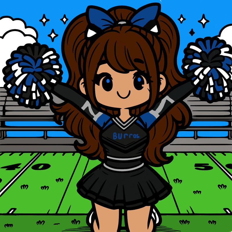 cheerleader on field