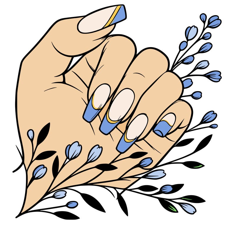 nails with french tip