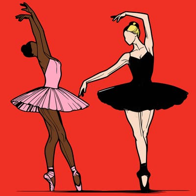 a realistic ballet dancer