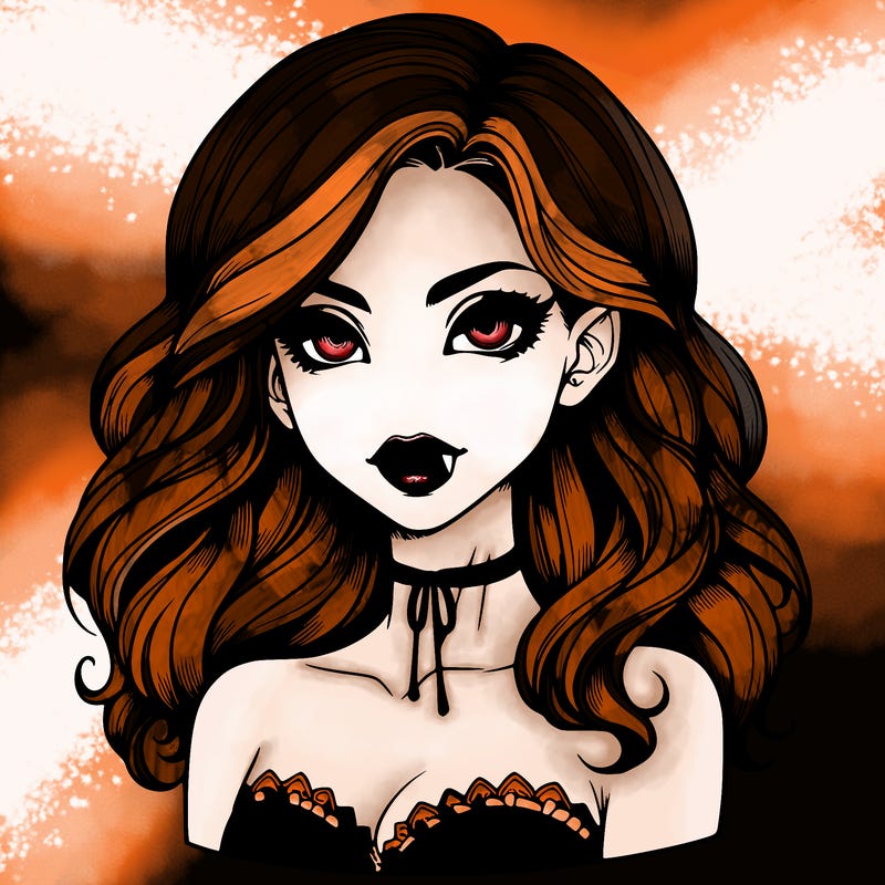 vampire girl realistic