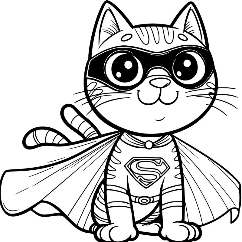 superhero cat