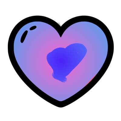 a blank heart