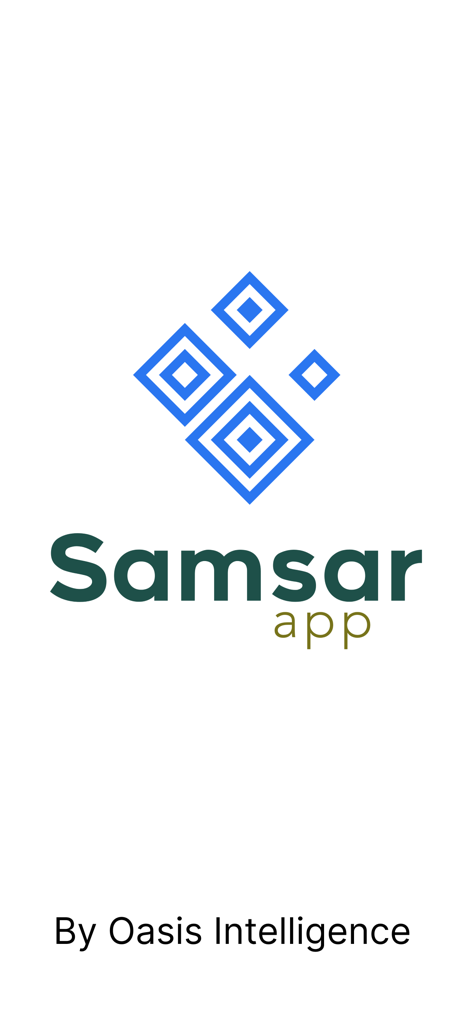 Samsar - Samsar app logo and splash screen