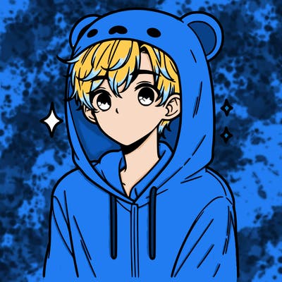 a 17 year old boy in a cute animal hoodie